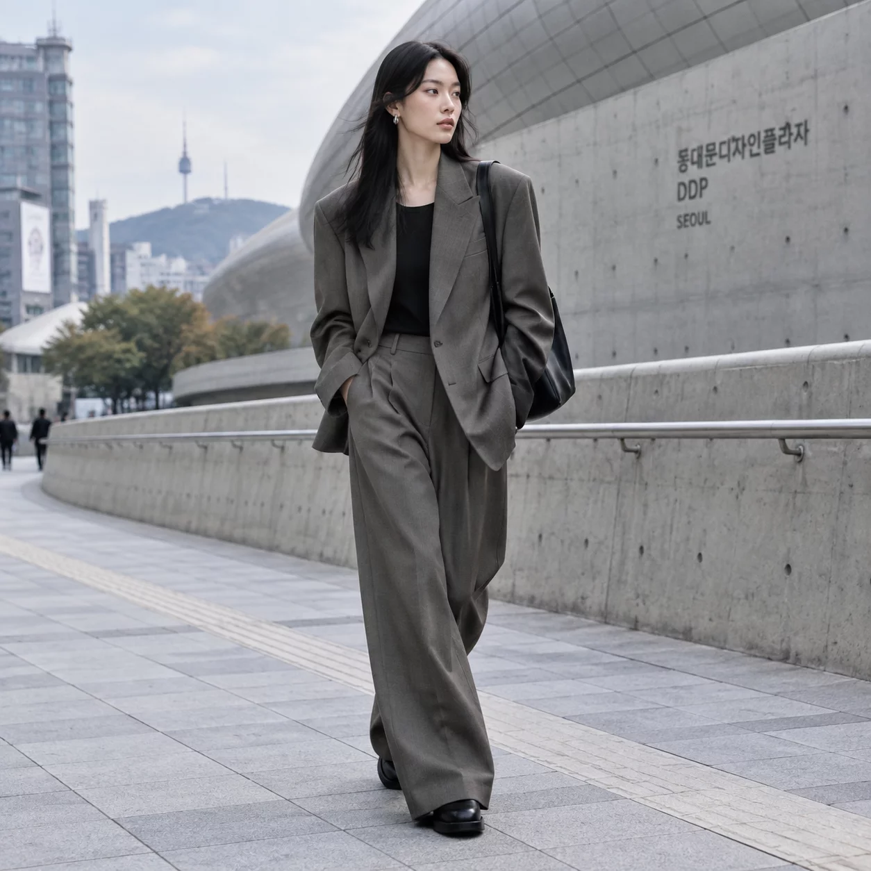 구조적인 테일러링 스트릿 컷